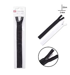 DC CASA CERNIERA LAMPO NYLON INVISIBILE 22X2.4CMDc