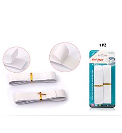 VELCRO CON ADESIVE(BIANCO) 2.5CM*70CM (6218841-A)Emi Style