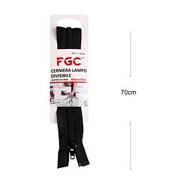 CERNIERA LAMPO DIVISIBILE 70CMHQ