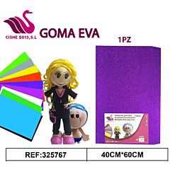 GOMMA CREPLA GLITTER VIOLA CHIARO 40*60Party Go
