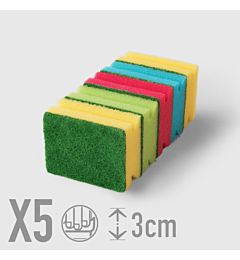 SPUGNE ABRASIVE IMPUGNATURA REBECCA 5 PZLa Briantina