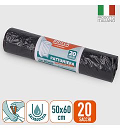 SACCHI PATTUM NERI 50X60 CM 20 PZ 30LLa Briantina