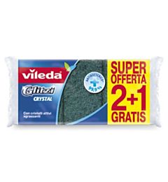 VILEDA SPUGNA GLITZI CRYSTAL 2+1Vileda