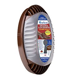 SPUGNA PULENTE SCARPE 10ML MARRONBib