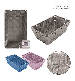 CESTINO PORTATUTTO IN PP 21X11X9CM ASS.Dc