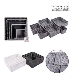 CESTINO PORTATUTTO IN PP 24X24X9CMDc