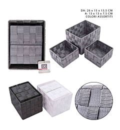 CESTINO PORTATUTTO IN PP 26X15X13.5Dc