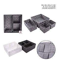 CESTINO PORTATUTTO IN PP 28X28X11CMDc