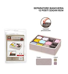 CONTENITORE TNT 12POSTI 32X24X10CM ASS.Dc