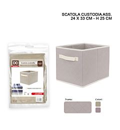 CONTENITORE TNT C/MAN. 24X33X25CM ASS.Dc