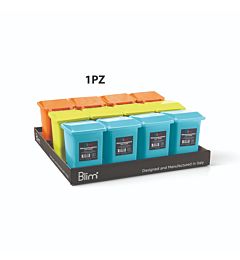 MINICONTENITORE CON RUOTE 1 L ASS. (MAN-CEL-VE) INVeca