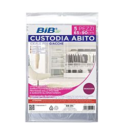 CUSTODIABITO TRASPARENTE  5PZ/65X90CMBib