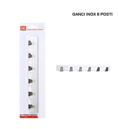 DC CASA GANCIO ADES. INOX P/5KG 6 POSTIDc