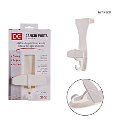 DC CASA GANCIO PORTA PLAST. 16.7X8CM BIANCODc