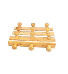 APPENDINO A 3 GANCI IN LEGNO 37*5CM(8924336)Emi Style