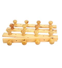 APPENDINO A 4 GANCI IN LEGNO 47*5CM(8924337)Emi Style