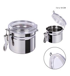 DC CASA CONTENITORE ERMETICO METALLO  7.4X10CMDc