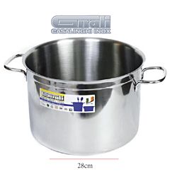 PENTOLA CM.28 INOX 18/C MOD. REALTERMGnali