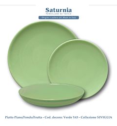 SIVIGLIA FONDO 22 CM. VERDESaturnia