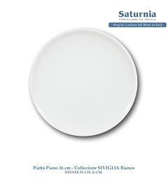 SIVIGLIA PIANO 26 CM. BIANCOSaturnia