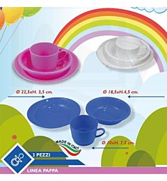 SET PAPPA 3 PZ.PLASTICAFatigati