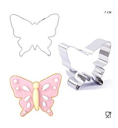 DC CASA FORMINE DOLCI INOX FARFALLA 6.3X7.3CMDc