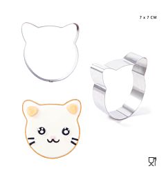 DC CASA FORMINE DOLCI INOX GATTO 7X7CMDc