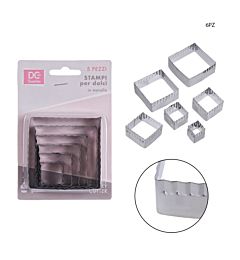 DC CASA FORMINE INOX QUADR. 5PZ 3.6-7X2.5CMDc