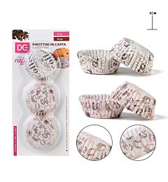 DC CASA PIROTTINI CARTA CUPCAKE CAFFE  9CM 60PZDc