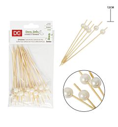 DC CASA SPIEDINI BAMBU 12CM 18PZ PERLADc