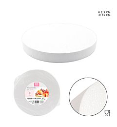 DC CASA BASE TORTA TONDA POLISTIROLO H2.5CM D.35CMDc