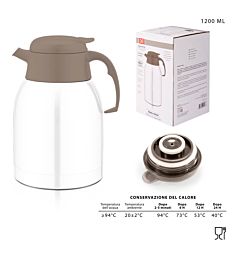 DC CASA CARAFFA TERMICA ACCIAIO T/DOSAT.1200ML BIADc