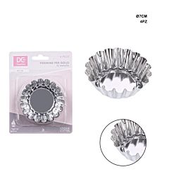 DC CASA FORMINE DOLCI INOX TONDE 7CM 4PZDc