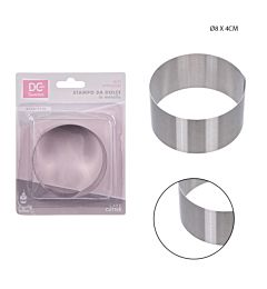 DC CASA FORMINE DOLCI INOX TONDO 8X4CMDc