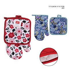 DC CASA GUANTO FORNO 17X28CM+PRESINA 17X17CMDc