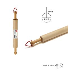DC CASA MATTARELLO GIREVOLE LEGNO NATURALE 50CM D5Dc