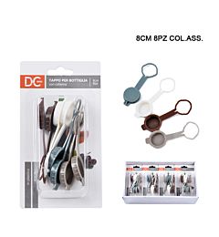 DC CASA TAPPO BOTTIGLIA PLAST. C/COLLARINO 8CM 8PZDc