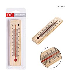 DC CASA TERMOMETRO AMBIENTE LEGNO 15X3.5CMDc