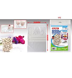 SACCHETTO PER ALIMENTI CON CHIUSURA 8PZ 250*350*0.Emi Style