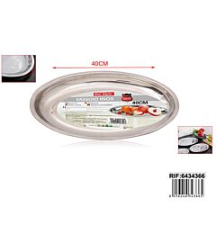 VASSOIO INOX 40CM 240G 6409355Emi Style