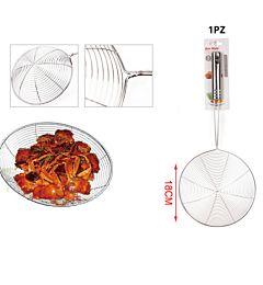 SCHIUMAROLA A RETE IN ACCIAIO 18CM 6409397Emi Style