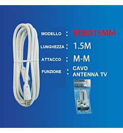CAVO ANTENNA TV RG59 1.5M M.M.Extrastar