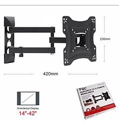 SUPPORTO TV A PARETE REGOLABILE  --10--HQ