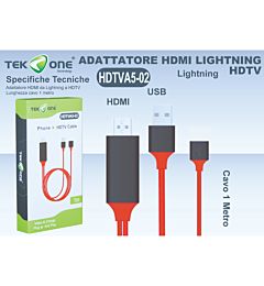 ADATTATORE HDMI UNIVERSAL /HDTV 1MTekone