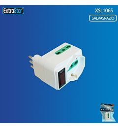 ADATTATORE SPINA 10A CON 2 PRESE 10A/16A+SCHUKOExtrastar