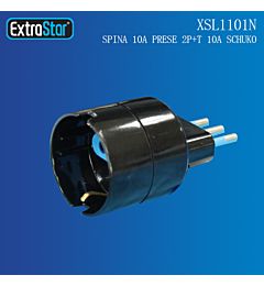 ADATTATORE SPINA 10A PRESE 2P+T 10A/SCHUKOExtrastar