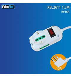 MULTIPRESA 10/16A+SCHUKO SPINA 10A CON SOVRACCARICExtrastar
