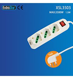 MULTIPRESA 3 POSIZIONI CON INTERRUTTOREExtrastar