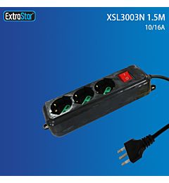 MULTIPRESA 3 POSIZIONI CON INTERRUTTORE-1.5MExtrastar