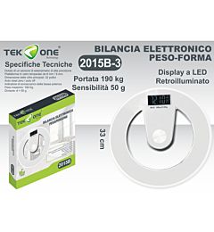 BILANCIA PESA PERSONA 2015B BIANCOTekone